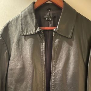 Theory leather size large jacket